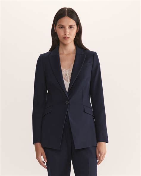 Saba Celeste Wool Suit Navy Blazer and Skirt Size 4 (Worn Once)